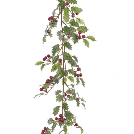 Holly with Berry Garland – 180 cm