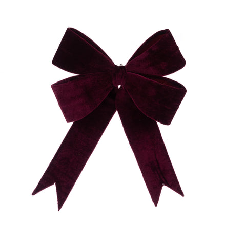 Velvet Wired Bow 35cm