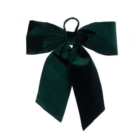 Green Velvet Bow – 38cm