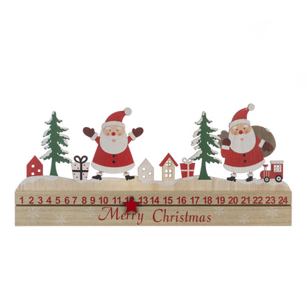 Wooden Christmas Countdown Advent Calender