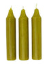 Danish Short Candle Olive Green