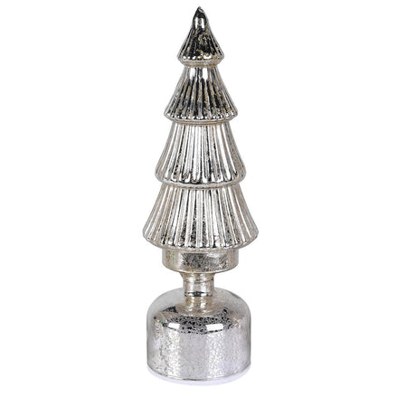 Silver LED Rotating Tree