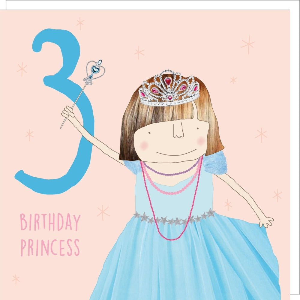 Princess Third Birthday Card