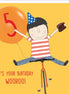 Bike Five Birthday Card