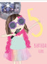 Birthday Girl Fifth Birthday Card