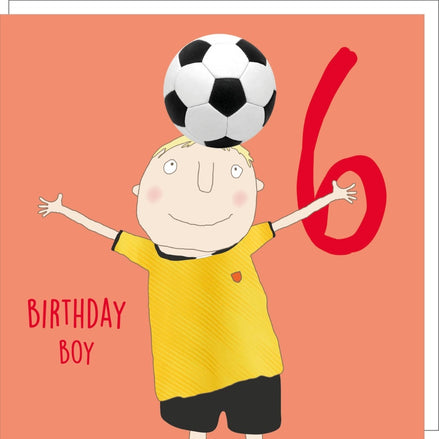 Birthday Boy Sixth Birthday Card