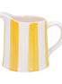 Yellow Stripe Stoneware Jug