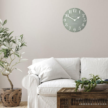 12" Arabic Wall Clock Seagrass