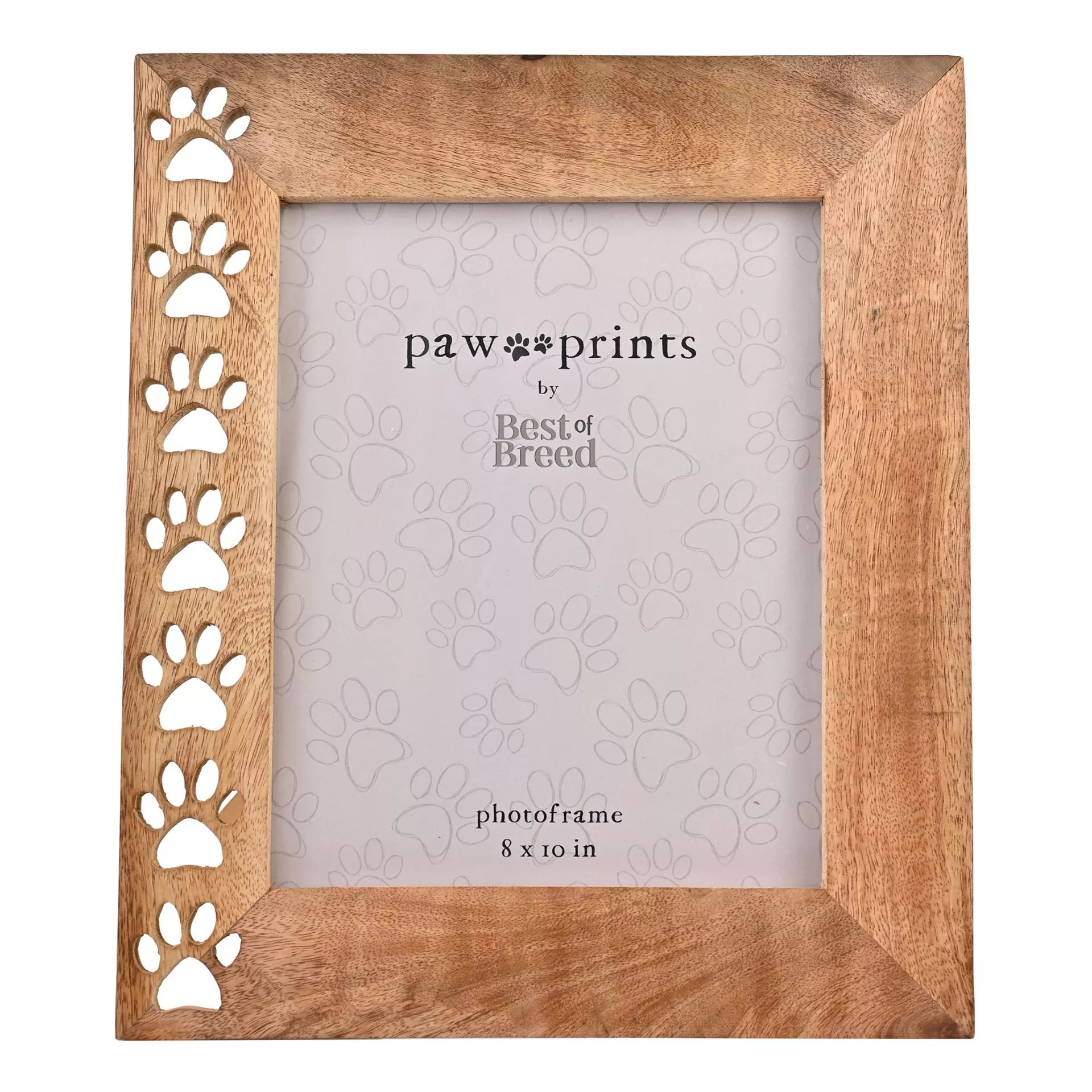 Best of Breed Paw Prints Mango Wood Frame (8 x 10 Inch)