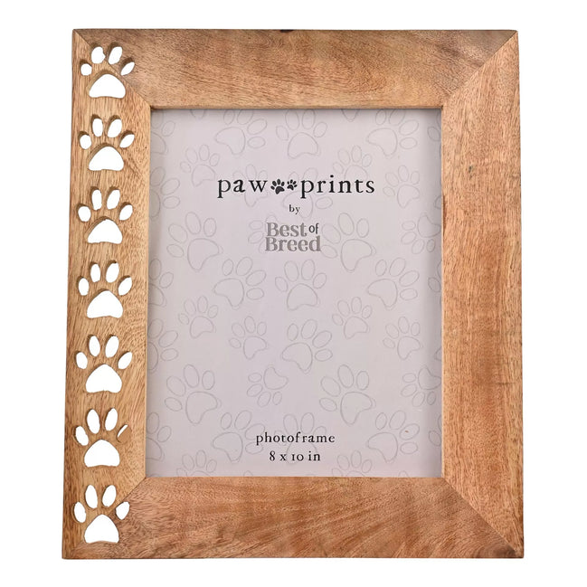 Best of Breed Paw Prints Mango Wood Frame (8 x 10 Inch)