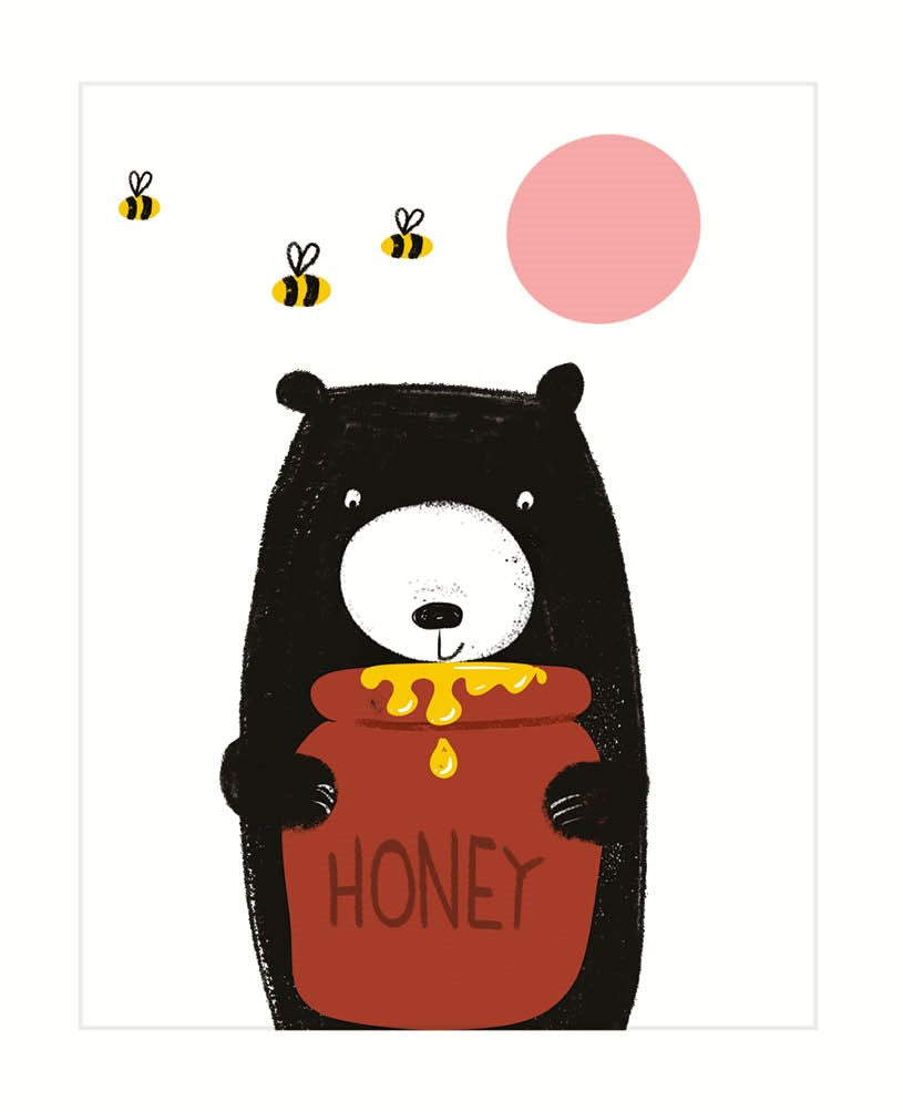 Bear & Honey Card