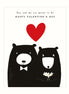 You & Me Bear Valentines Card
