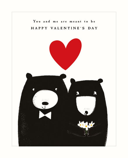 You & Me Bear Valentines Card