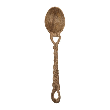 Twisted Handle Mango Wooden Spoon