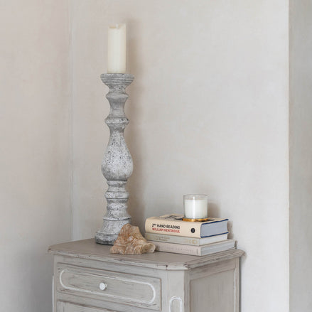 Birkdale Pillar Stone Candleholder