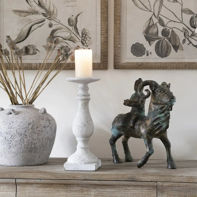 Birkdale Medium Stone Candle Holder