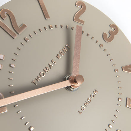 6" Mulberry Mantel Clock Rose Gold