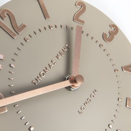 6" Mulberry Mantel Clock Rose Gold