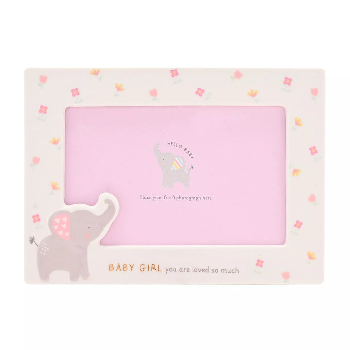 Baby Girl Ceramic Photo Frame