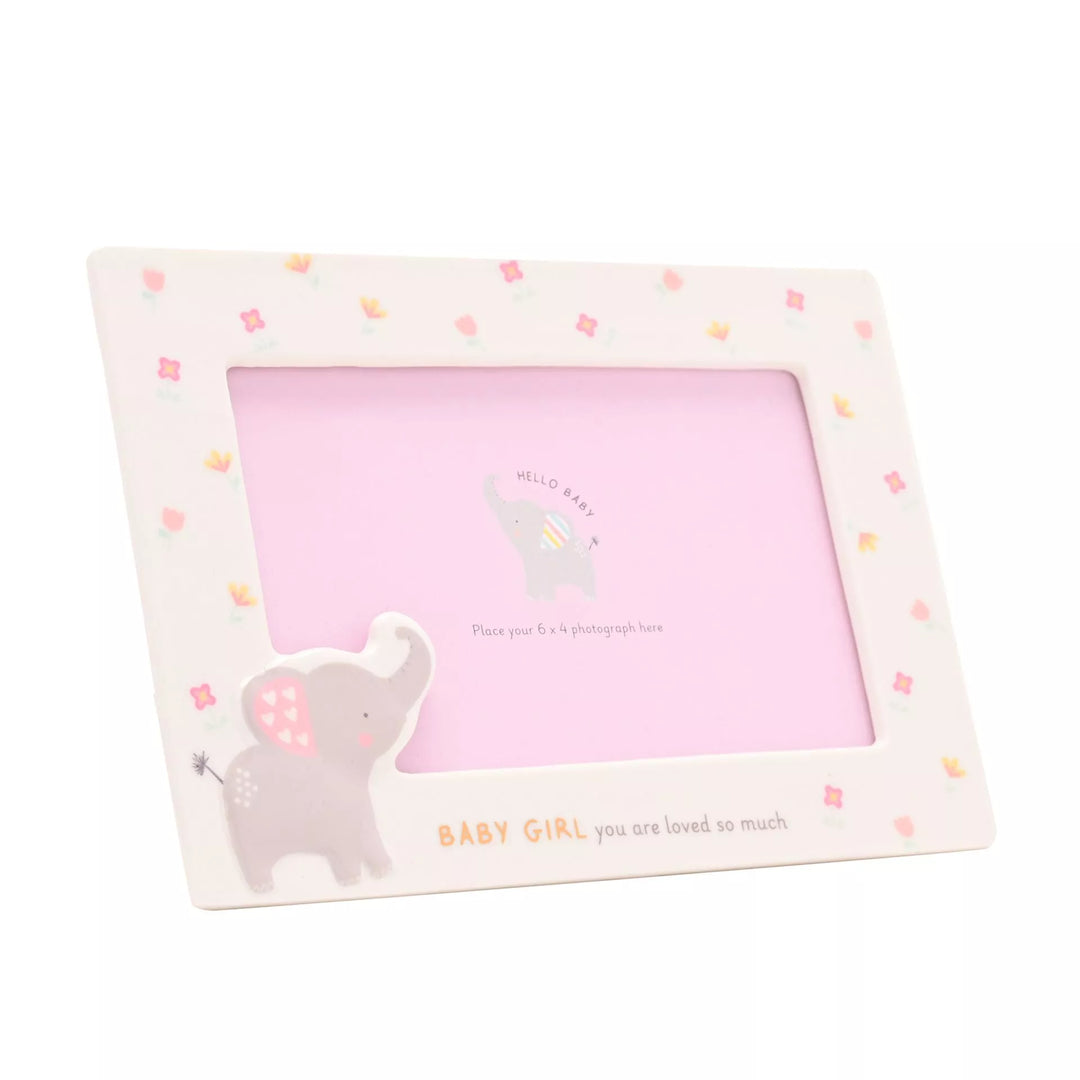Baby Girl Ceramic Photo Frame