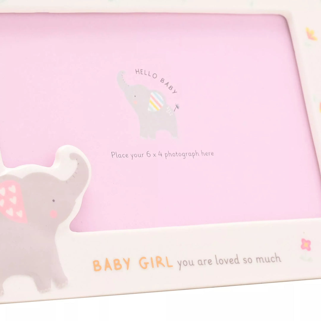 Baby Girl Ceramic Photo Frame