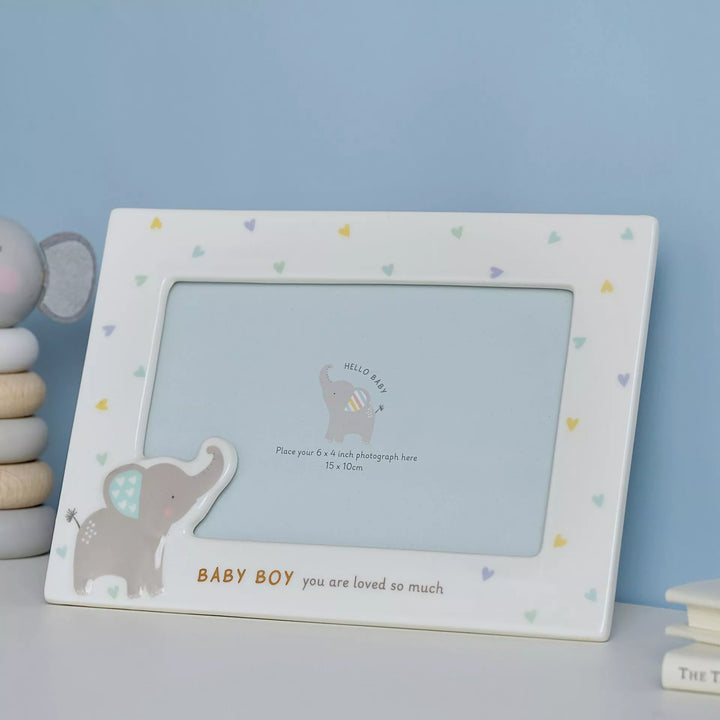 Baby Boy Ceramic Photo Frame