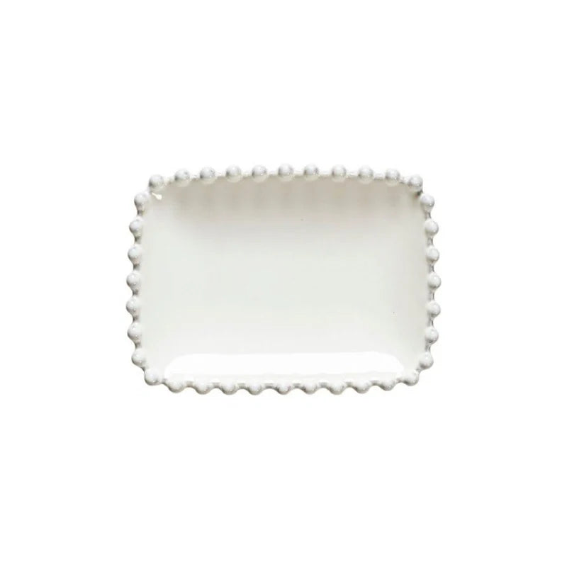 Bath Soap Dish - Pearl White