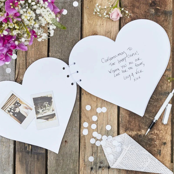 Heart shaped Guestbook