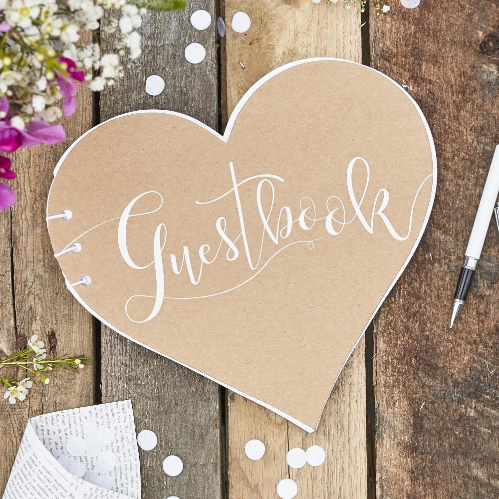 Heart shaped Guestbook