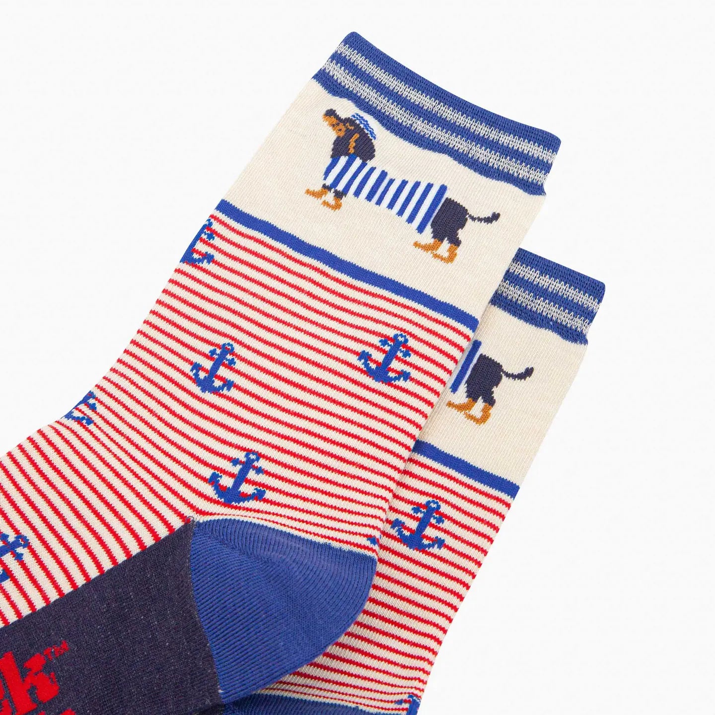Sausage Dog Sailor Socks