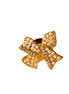 Mini Bow Pin Brooch - Gold