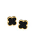 Black Clover Stud Earrings