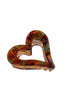 Open Heart Hairclip In Tortoiseshell