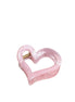 Open Heart Claw Clip In Pink Marble