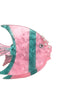 Angelfish Claw Clip In Pink & Green