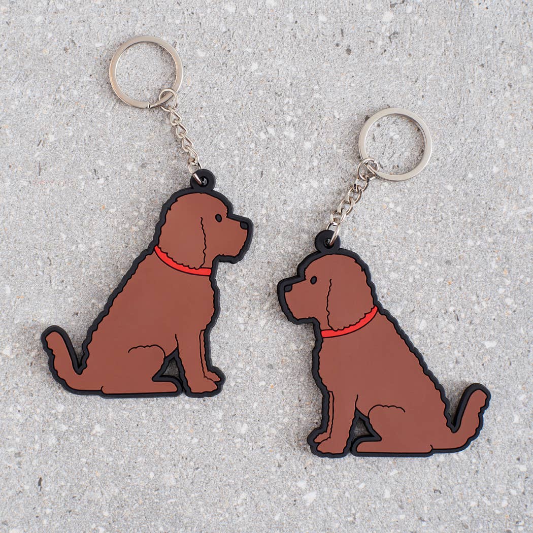 Keyring - Cockapoo / Labradoodle (Chocolate)