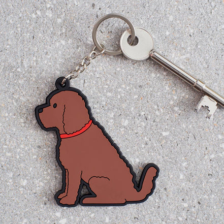 Keyring - Cockapoo / Labradoodle (Chocolate)