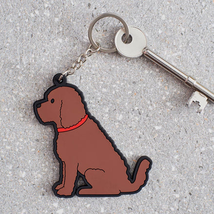 Keyring - Cockapoo / Labradoodle (Chocolate)