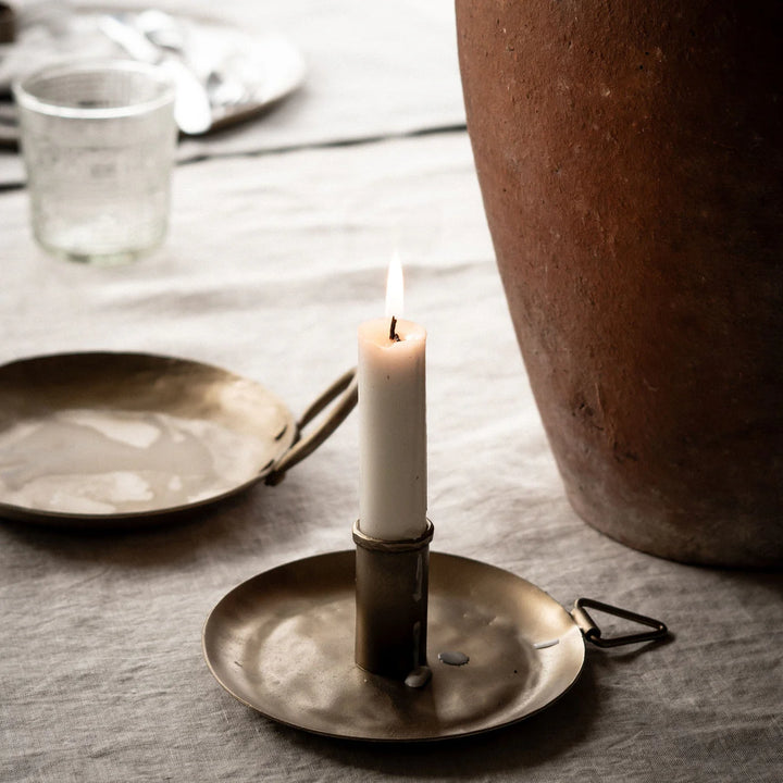 Forged Plate Candle Holder