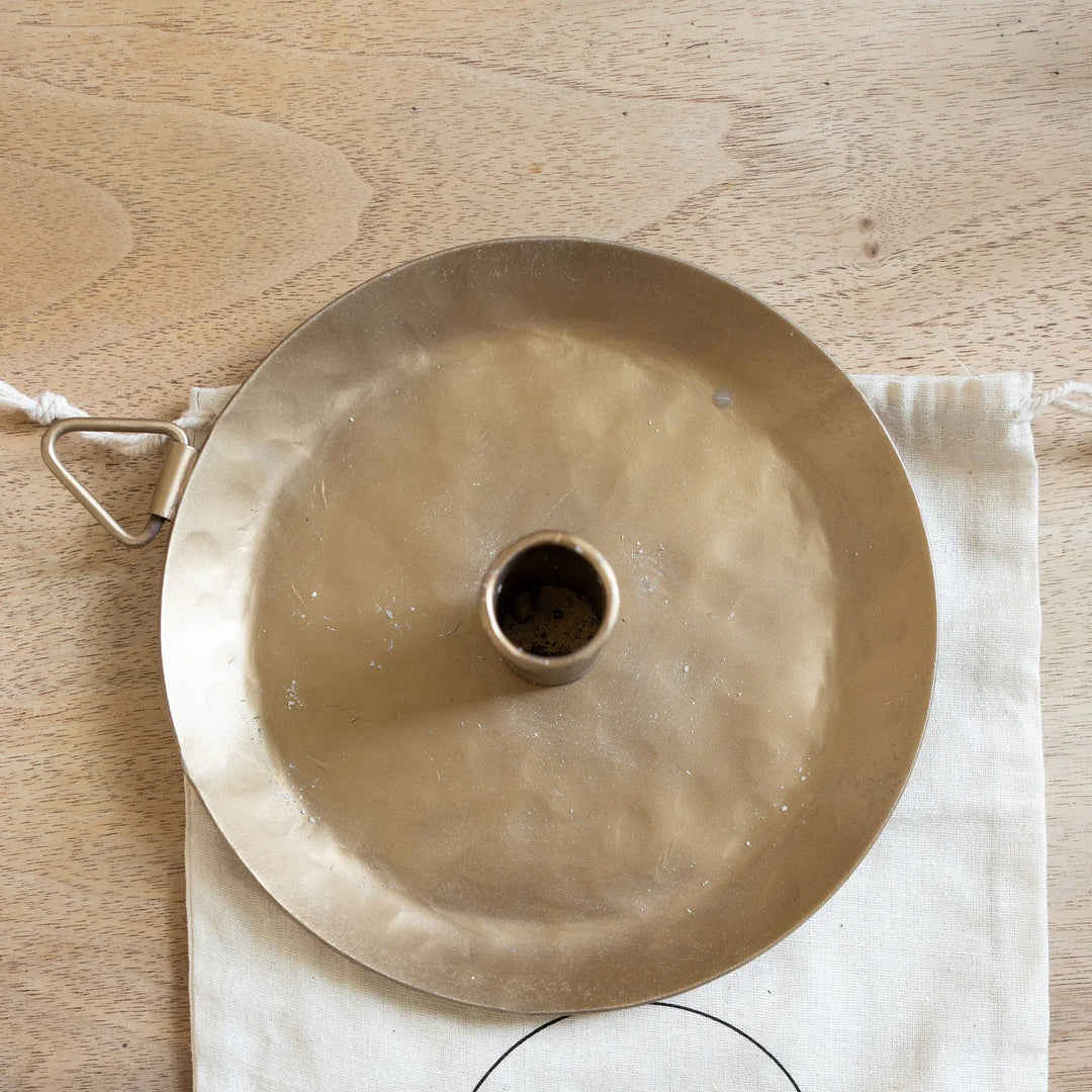 Forged Plate Candle Holder