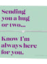 Sending Hugs Sentiment Bracelet
