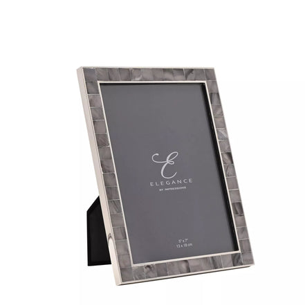 Elegance Grey Mother of Pearl 5 x 7 Photo Frame