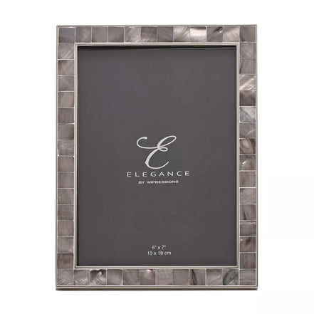 Elegance Grey Mother of Pearl 5 x 7 Photo Frame
