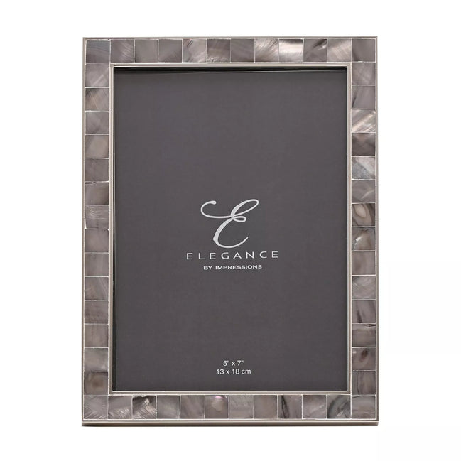 Elegance Grey Mother of Pearl 5 x 7 Photo Frame