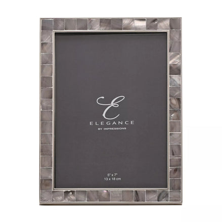 Elegance Grey Mother of Pearl 5 x 7 Photo Frame