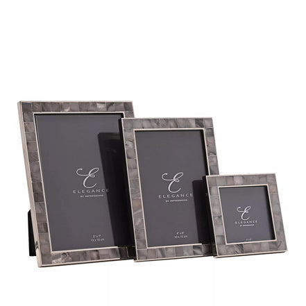 Elegance Grey Mother of Pearl 5 x 7 Photo Frame