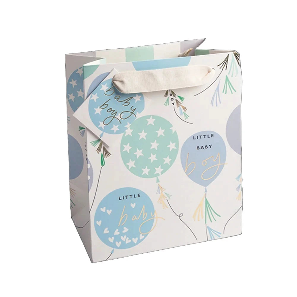 Baby Boy Balloons Medium Gift Bag