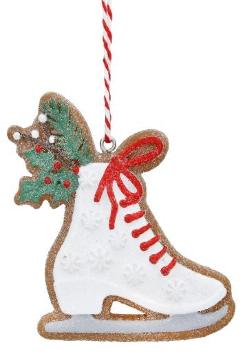 Gingerbread Skating Boot Decoration