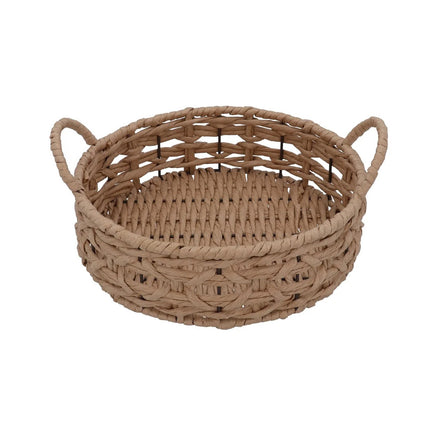Natural Rattan Tray with Handles - Large