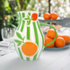 Striped Clementine Stoneware Jug - Medium